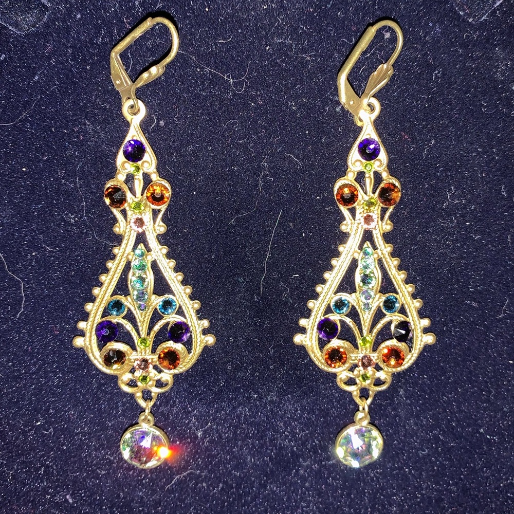 NWOT Genuine New Orleans Fleur de Lis Earrings
